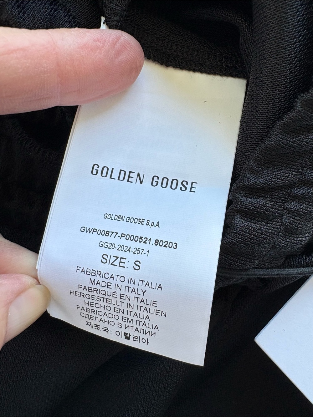 Golden Goose Black Track Pants with Star Detail, Size Small Streetwear Rich Mom - Picture 14 of 16